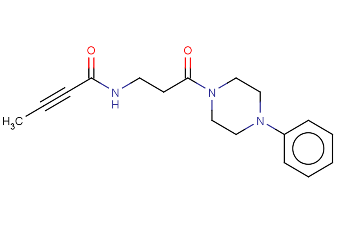N-[3-oxo-3-(4-phenylpiperazin-1-yl)propyl]but-2-ynamide