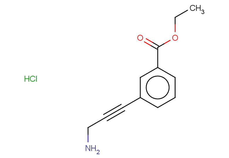 ethyl 3-(3-aminoprop-1-yn-1-yl)benzoate hydrochloride