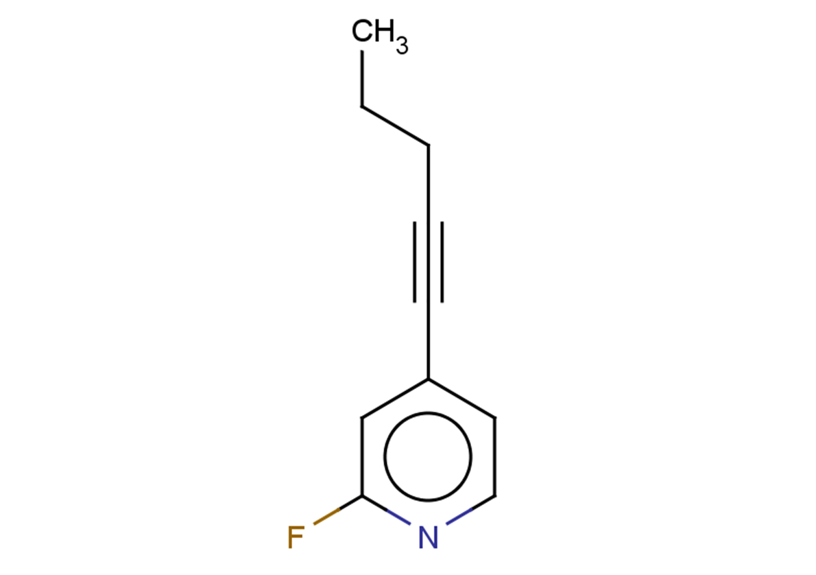 2-fluoro-4-(pent-1-yn-1-yl)pyridine