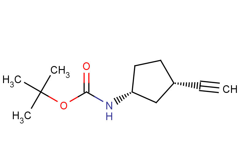 rac-tert-butyl N-[(1R,3S)-3-ethynylcyclopentyl]carbamate, cis