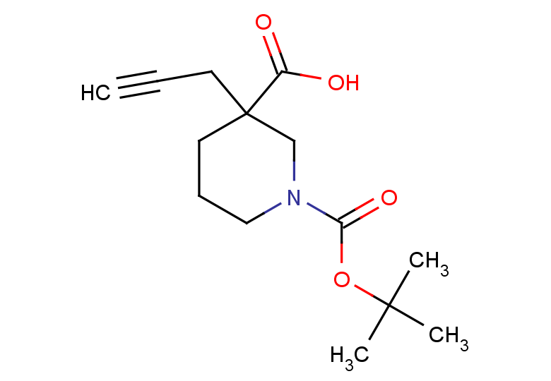 1-[(tert-butoxy)carbonyl]-3-(prop-2-yn-1-yl)piperidine-3-carboxylic acid