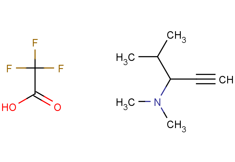 dimethyl(4-methylpent-1-yn-3-yl)amine, trifluoroacetic acid
