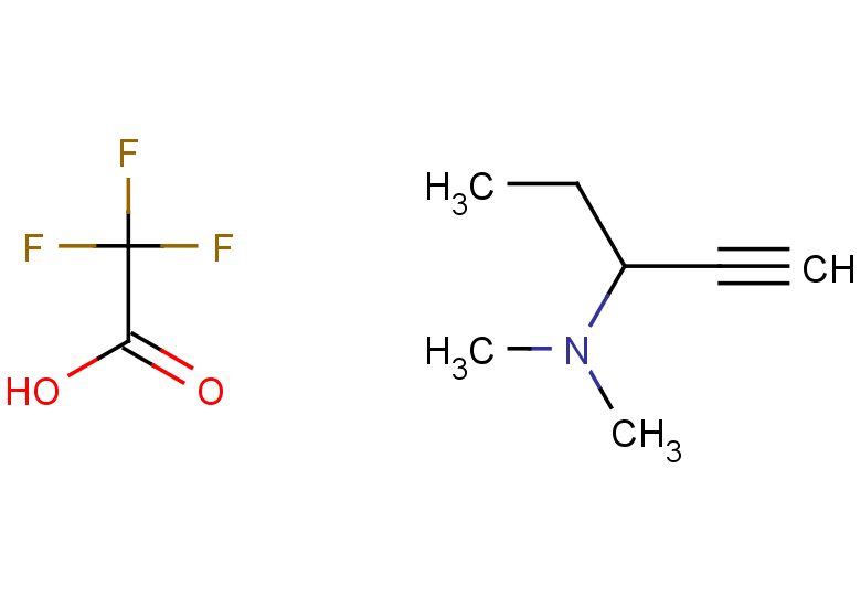 dimethyl(pent-1-yn-3-yl)amine, trifluoroacetic acid