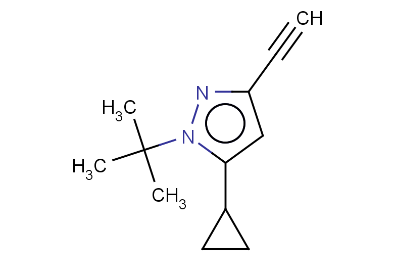 1-tert-butyl-5-cyclopropyl-3-ethynyl-1H-pyrazole