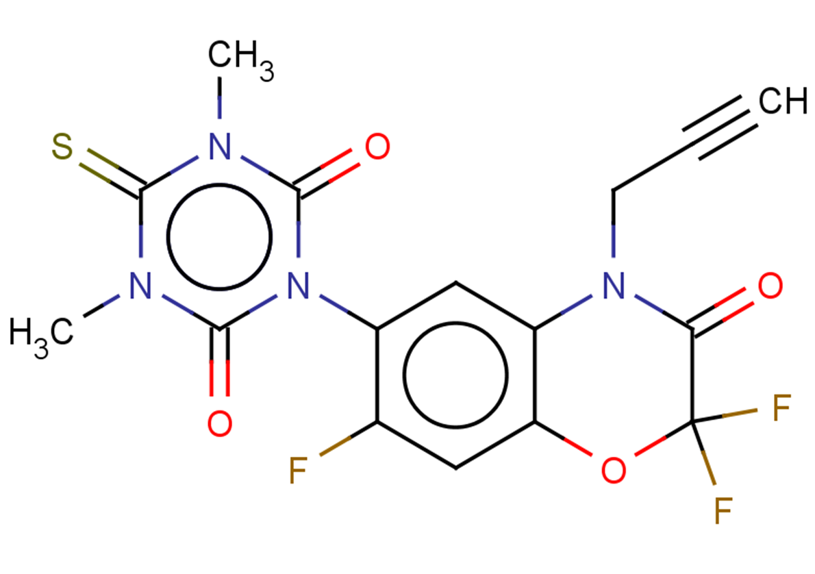 1,5-dimethyl-6-sulfanylidene-3-[2,2,7-trifluoro-3-oxo-4-(prop-2-yn-1-yl)-3,4-dihydro-2H-1,4-benzoxazin-6-yl]-1,3,5-triazinane-2,4-dione