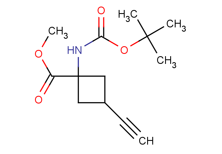 methyl 1-{[(tert-butoxy)carbonyl]amino}-3-ethynylcyclobutane-1-carboxylate, Mixture of diastereomers