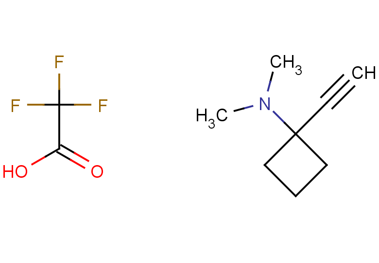 1-ethynyl-N,N-dimethylcyclobutan-1-amine, trifluoroacetic acid