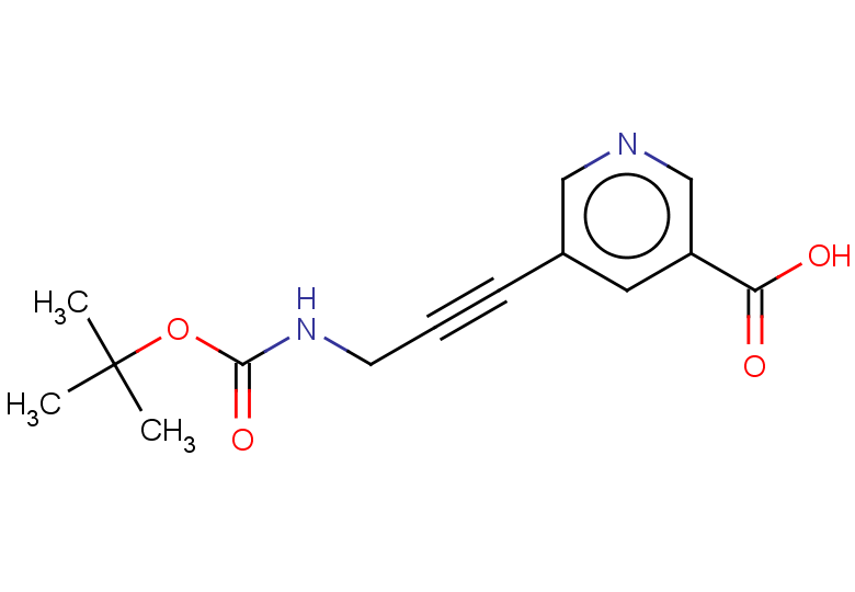 5-(3-{[(tert-butoxy)carbonyl]amino}prop-1-yn-1-yl)pyridine-3-carboxylic acid