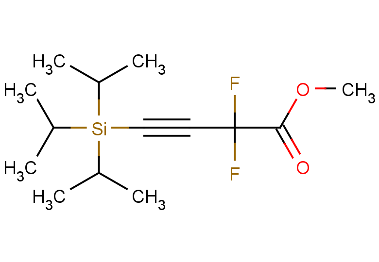 methyl 2,2-difluoro-4-[tris(propan-2-yl)silyl]but-3-ynoate