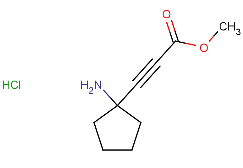 methyl 3-(1-aminocyclopentyl)prop-2-ynoate hydrochloride