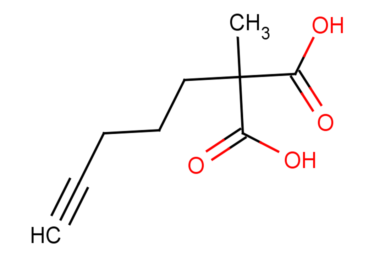 2-methyl-2-(pent-4-yn-1-yl)propanedioic acid