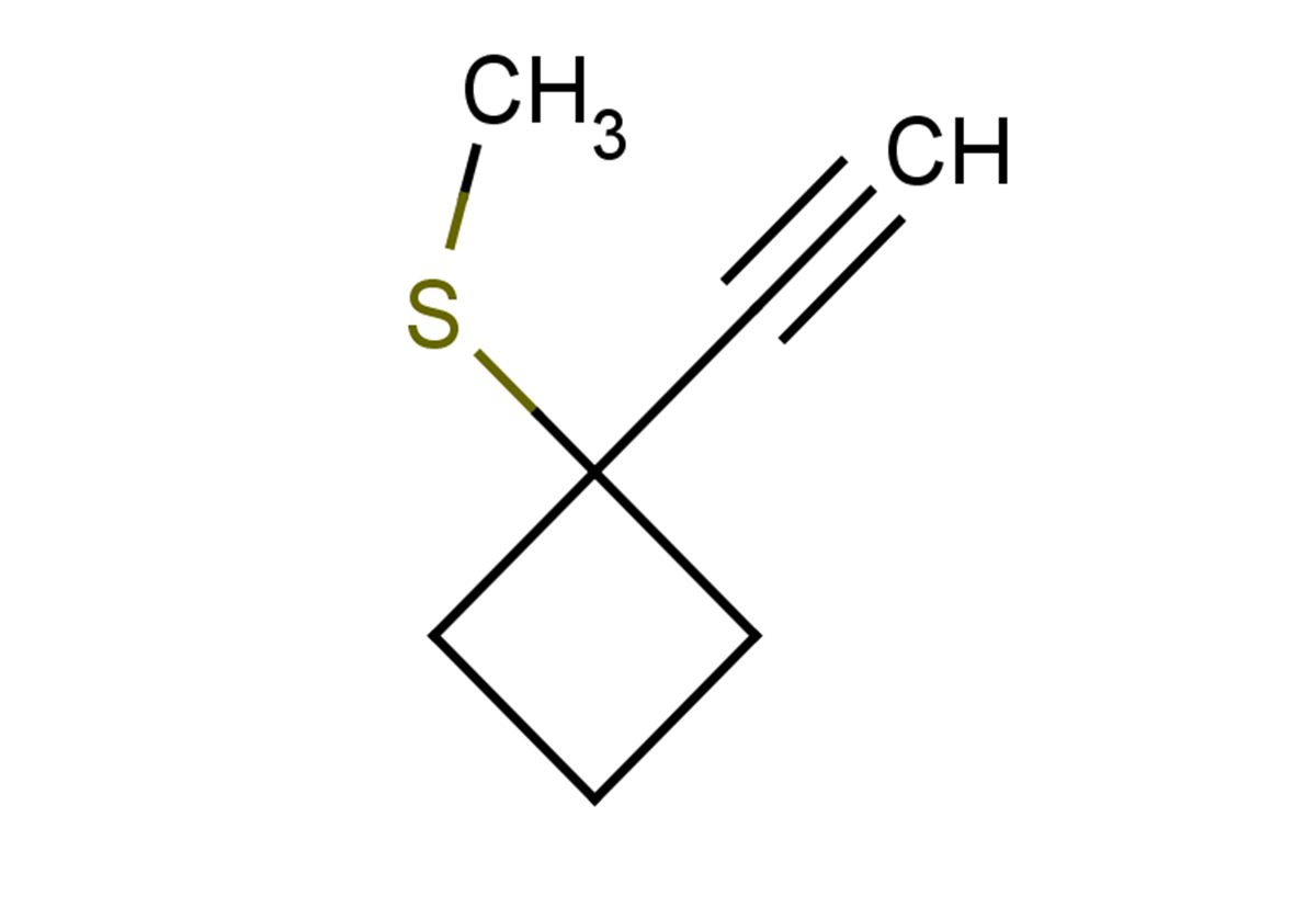 1-ethynyl-1-(methylsulfanyl)cyclobutane