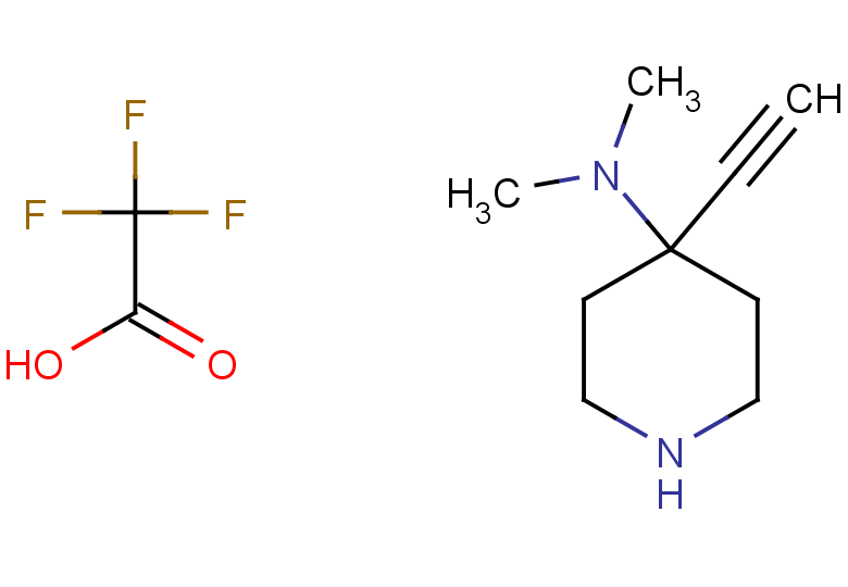 4-ethynyl-N,N-dimethylpiperidin-4-amine, trifluoroacetic acid