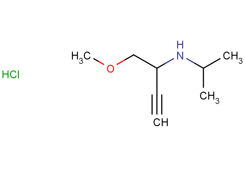 (1-methoxybut-3-yn-2-yl)(propan-2-yl)amine hydrochloride