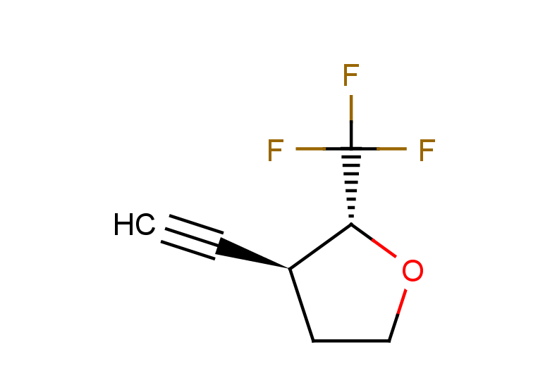 rac-(2R,3S)-3-ethynyl-2-(trifluoromethyl)oxolane, trans