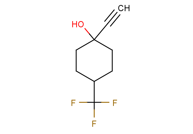 1-ethynyl-4-(trifluoromethyl)cyclohexan-1-ol