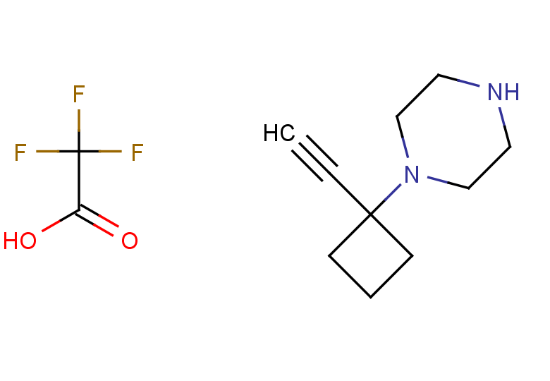 1-(1-ethynylcyclobutyl)piperazine, trifluoroacetic acid