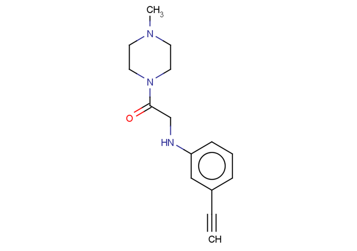 2-[(3-ethynylphenyl)amino]-1-(4-methylpiperazin-1-yl)ethan-1-one