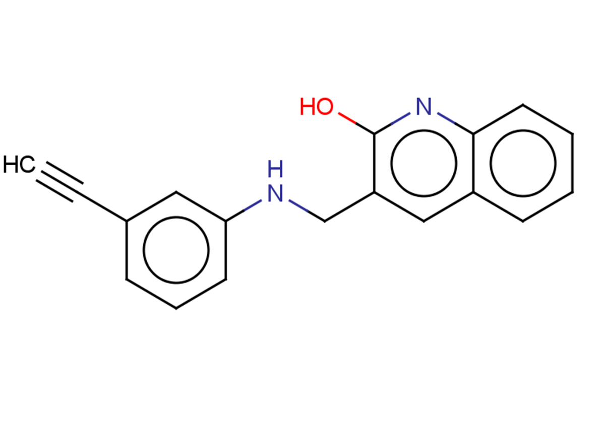 3-{[(3-ethynylphenyl)amino]methyl}quinolin-2-ol