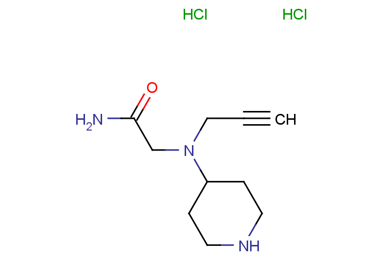 2-[(piperidin-4-yl)(prop-2-yn-1-yl)amino]acetamide dihydrochloride