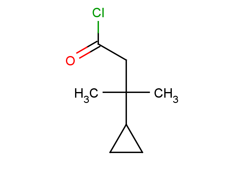 3-cyclopropyl-3-methylbutanoyl chloride