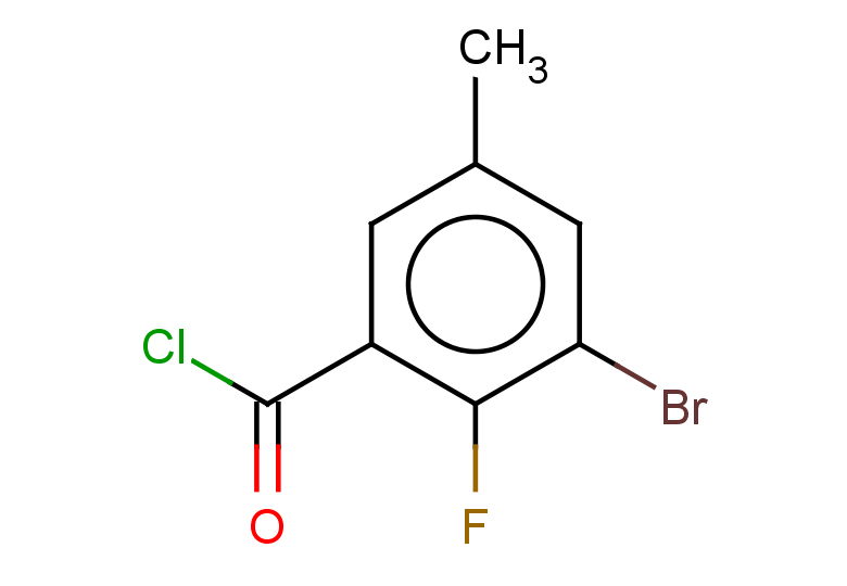 3-bromo-2-fluoro-5-methylbenzoyl chloride