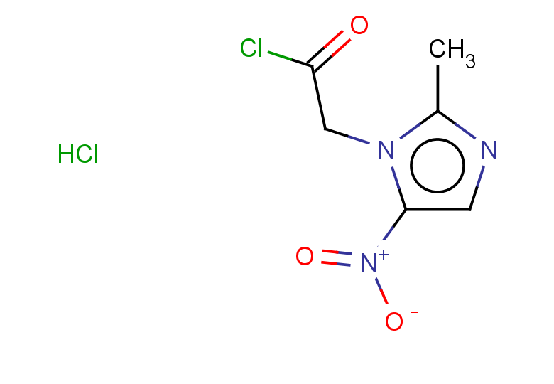 2-(2-methyl-5-nitro-1H-imidazol-1-yl)acetyl chloride hydrochloride