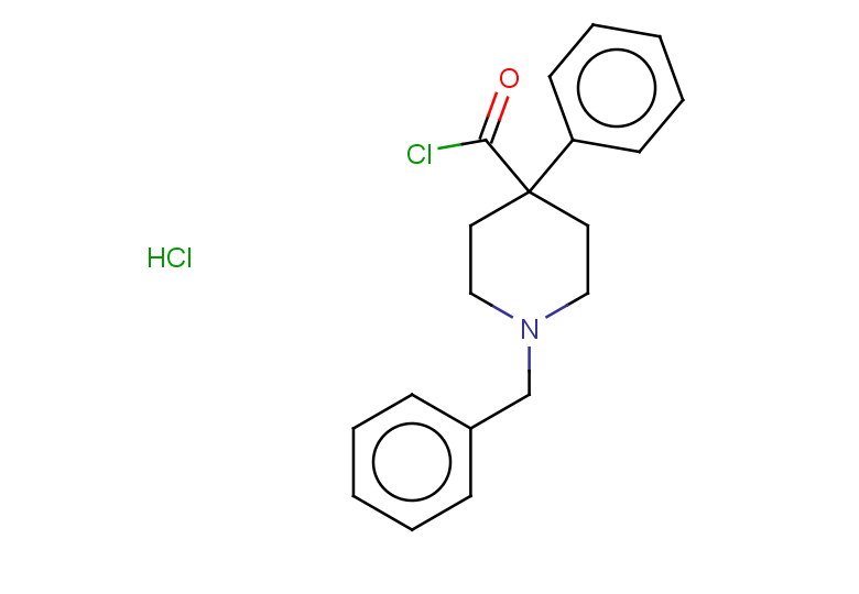 1-benzyl-4-phenylpiperidine-4-carbonyl chloride hydrochloride