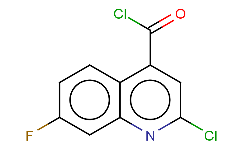 2-chloro-7-fluoroquinoline-4-carbonyl chloride