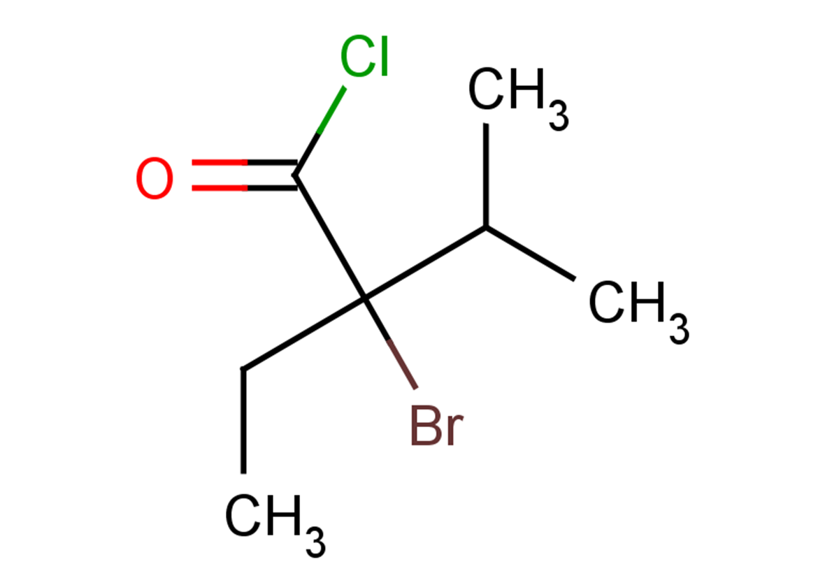 2-bromo-2-ethyl-3-methylbutanoyl chloride