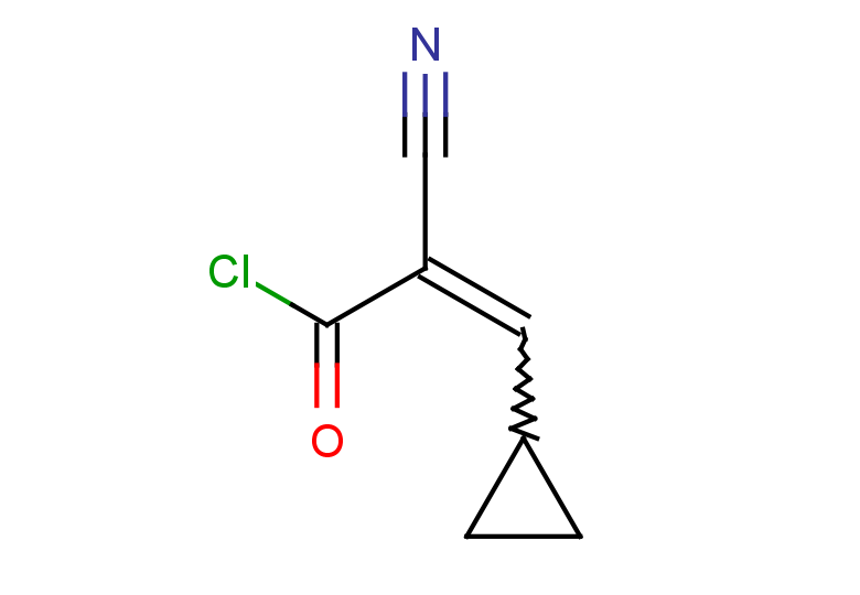 2-cyano-3-cyclopropylprop-2-enoyl chloride