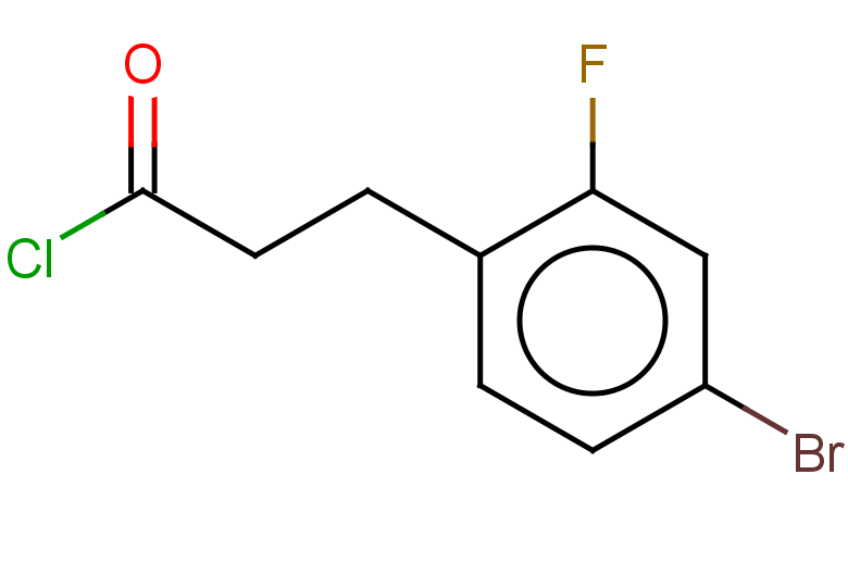 3-(4-bromo-2-fluorophenyl)propanoyl chloride