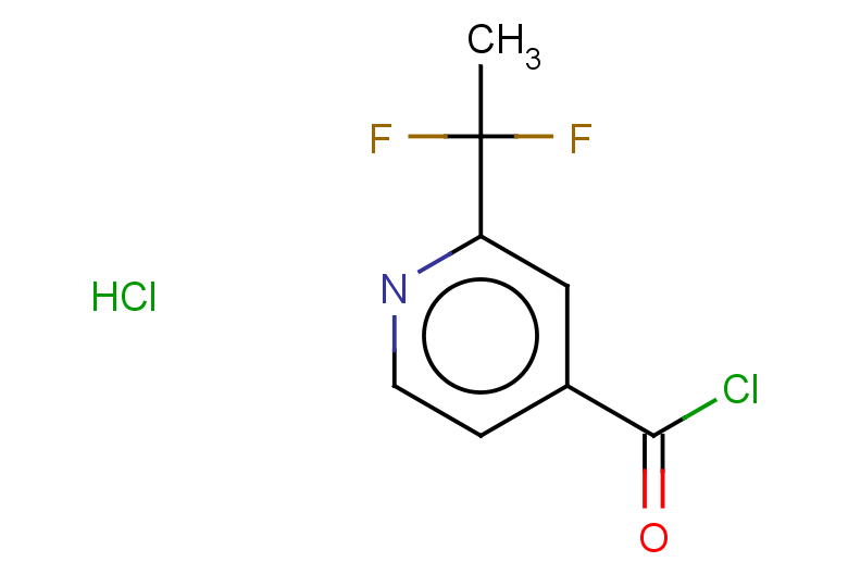 2-(1,1-difluoroethyl)pyridine-4-carbonyl chloride hydrochloride