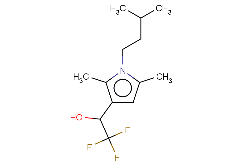 1-[2,5-dimethyl-1-(3-methylbutyl)-1H-pyrrol-3-yl]-2,2,2-trifluoroethan-1-ol