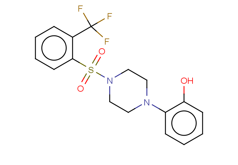 2-{4-[2-(trifluoromethyl)benzenesulfonyl]piperazin-1-yl}phenol