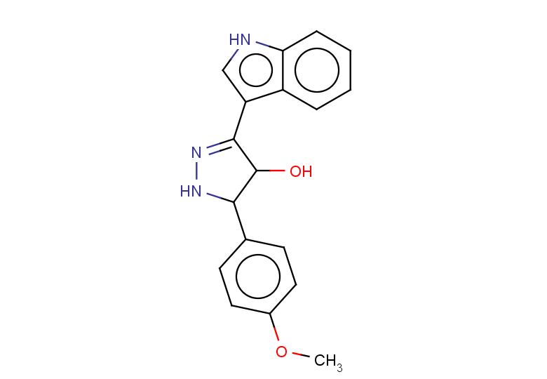 3-(1H-indol-3-yl)-5-(4-methoxyphenyl)-4,5-dihydro-1H-pyrazol-4-ol