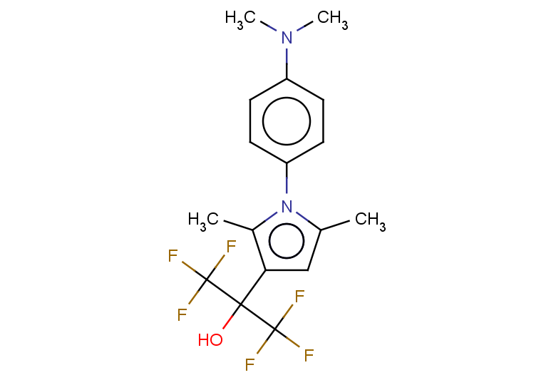 2-{1-[4-(dimethylamino)phenyl]-2,5-dimethyl-1H-pyrrol-3-yl}-1,1,1,3,3,3-hexafluoropropan-2-ol