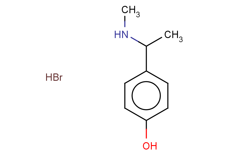 4-[1-(methylamino)ethyl]phenol hydrobromide