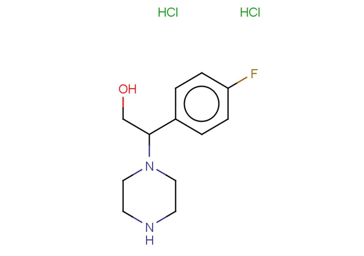 2-(4-fluorophenyl)-2-(piperazin-1-yl)ethan-1-ol dihydrochloride