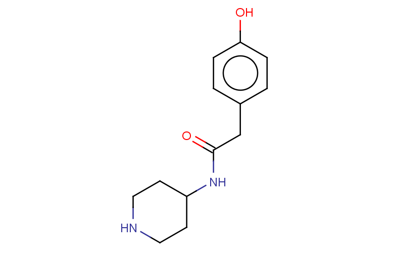 2-(4-hydroxyphenyl)-N-(piperidin-4-yl)acetamide