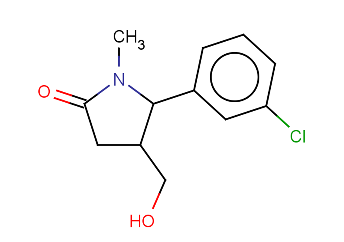 5-(3-chlorophenyl)-4-(hydroxymethyl)-1-methylpyrrolidin-2-one