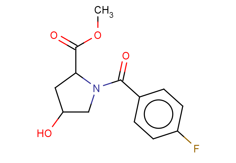 methyl 1-(4-fluorobenzoyl)-4-hydroxypyrrolidine-2-carboxylate