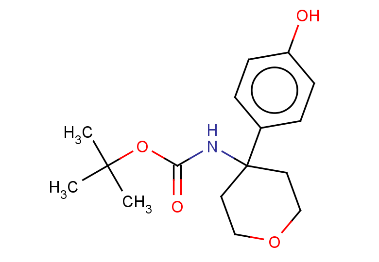 tert-butyl N-[4-(4-hydroxyphenyl)oxan-4-yl]carbamate