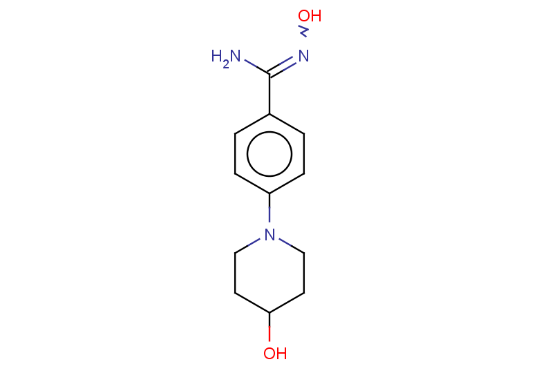 N'-hydroxy-4-(4-hydroxypiperidin-1-yl)benzene-1-carboximidamide