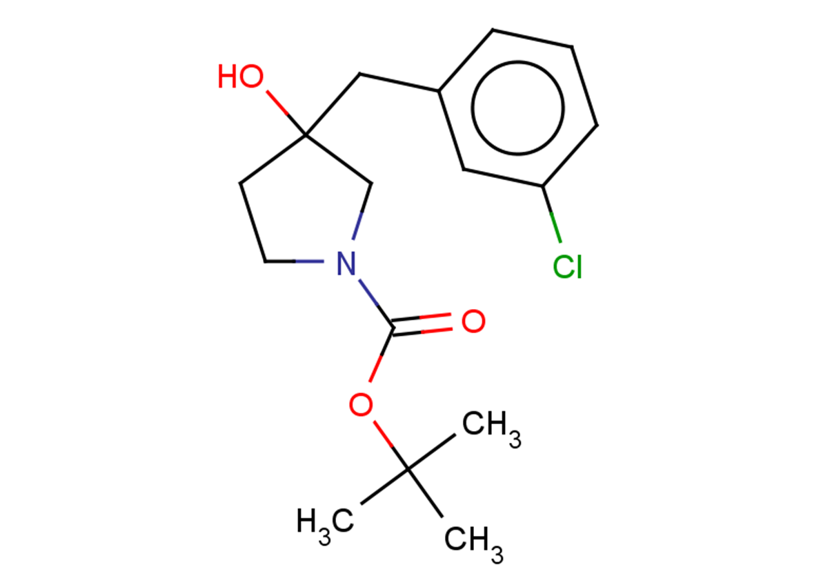 tert-butyl 3-[(3-chlorophenyl)methyl]-3-hydroxypyrrolidine-1-carboxylate