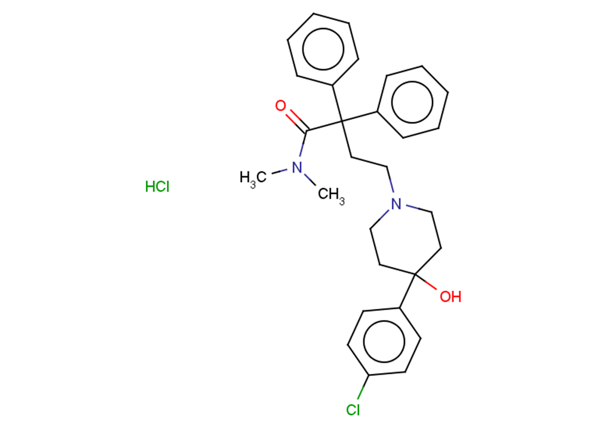 4-[4-(4-chlorophenyl)-4-hydroxypiperidin-1-yl]-N,N-dimethyl-2,2-diphenylbutanamide hydrochloride