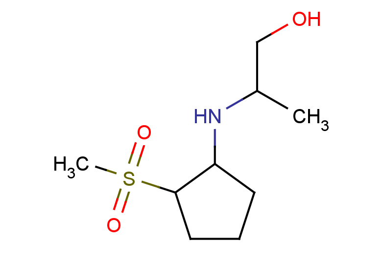 2-[(2-methanesulfonylcyclopentyl)amino]propan-1-ol