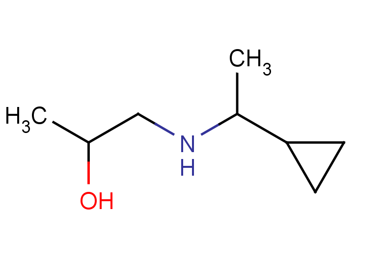 1-[(1-cyclopropylethyl)amino]propan-2-ol