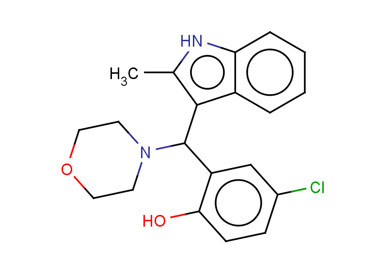 4-chloro-2-[(2-methyl-1H-indol-3-yl)(morpholin-4-yl)methyl]phenol
