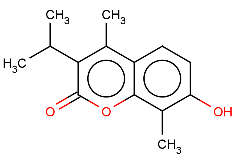 7-hydroxy-4,8-dimethyl-3-(propan-2-yl)-2H-chromen-2-one
